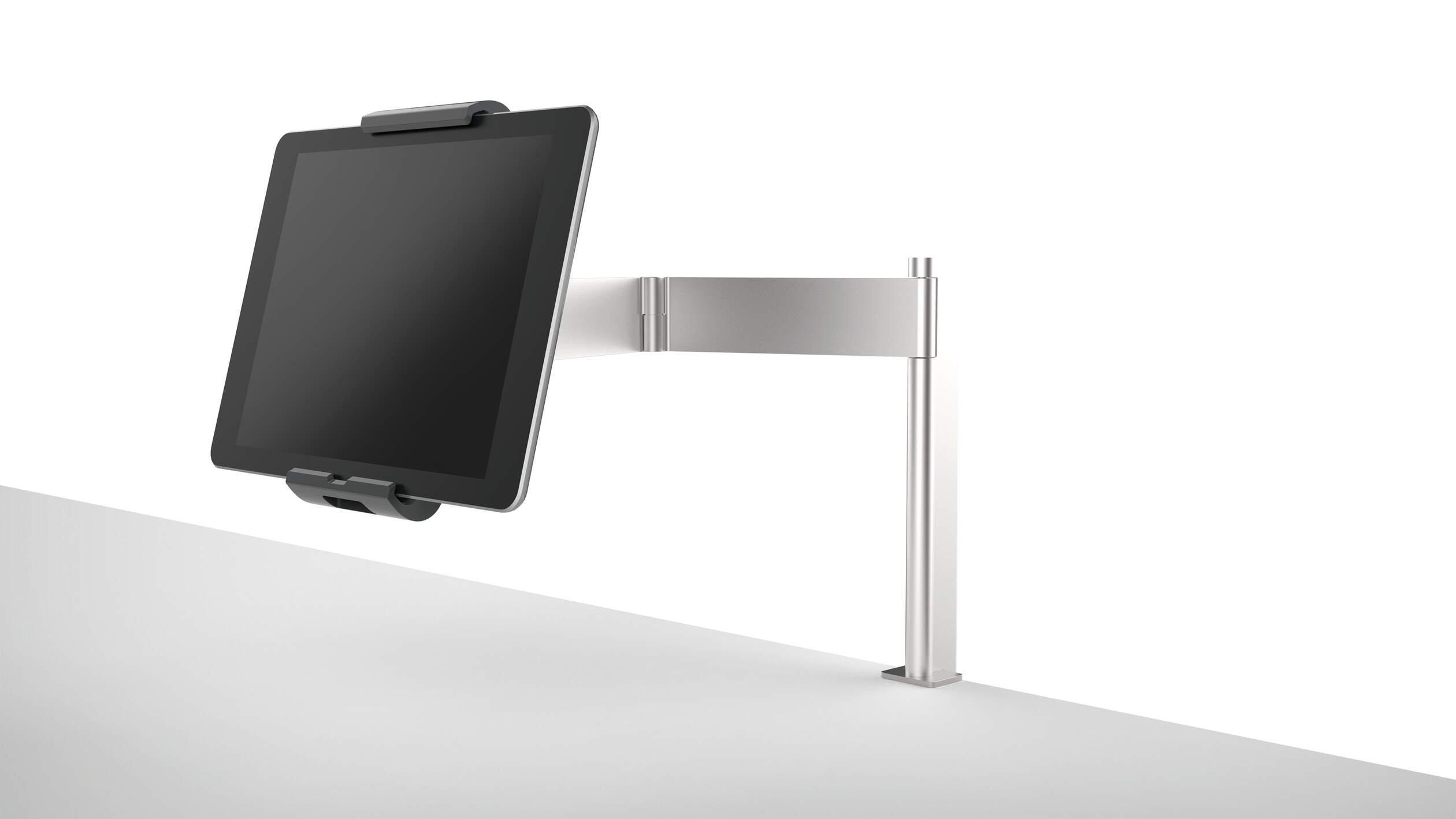 Aluminium Tablet Holder iPad Bed Table Clamp - Lockable & Rotatable