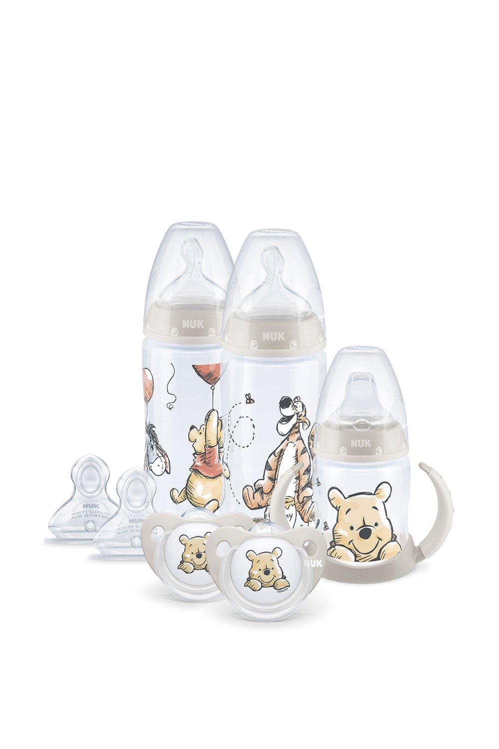 Nuk Winnie The Pooh Feeding Bottles, Teats, Soother And Cup Set 6-18M|