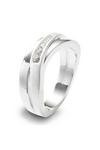 Fossil Jewellery 'Glitz' Stainless Steel Ring - JF12766040510 thumbnail 1