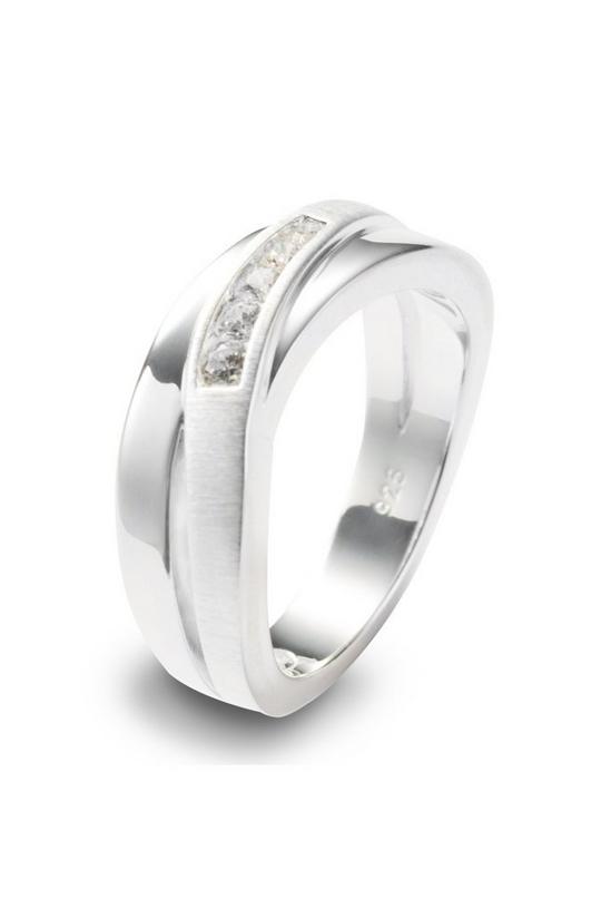 Fossil Jewellery 'Glitz' Stainless Steel Ring - JF12766040510 1