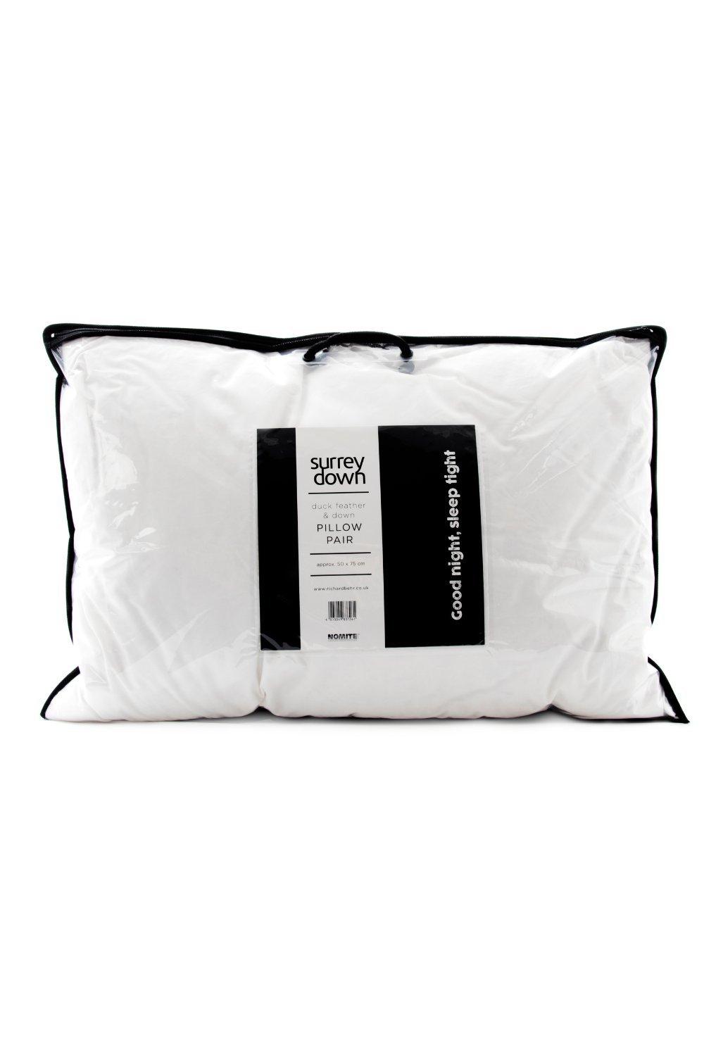 Duck Feather & Down Medium Firmness Pillow (2 Pack)