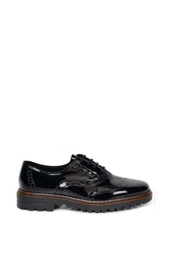 Rieker 'Mercury' Casual Patent Chunky Soled Brogues 1