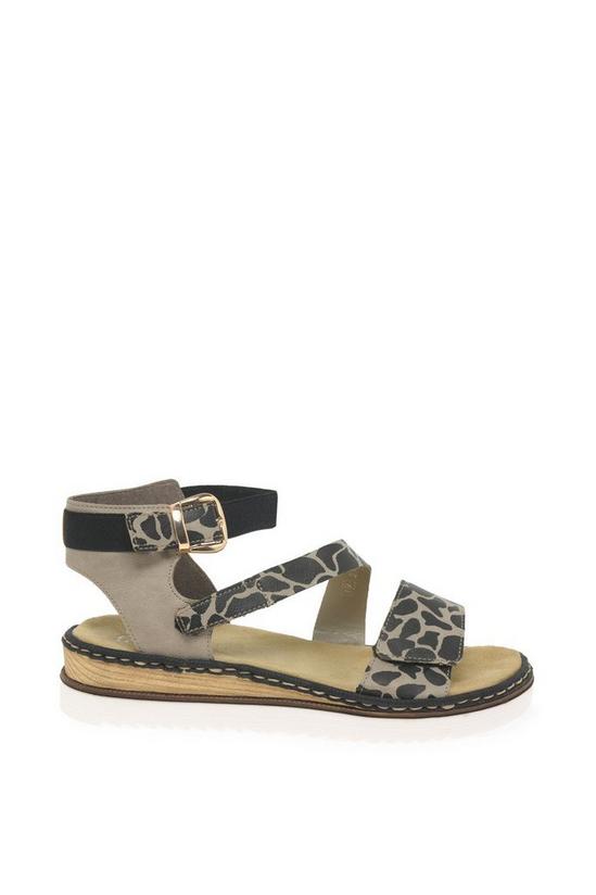Rieker 'Giraffe' Low Wedge Heel Sandals 1