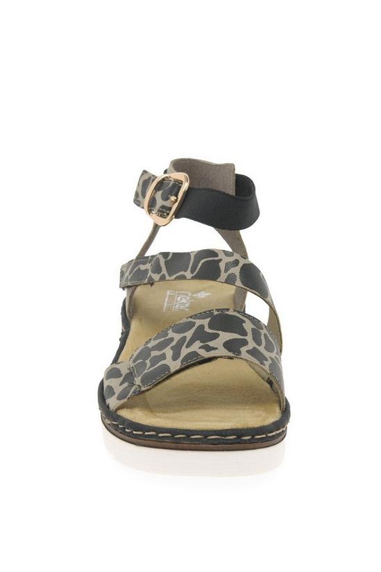 Rieker 'Giraffe' Low Wedge Heel Sandals 3