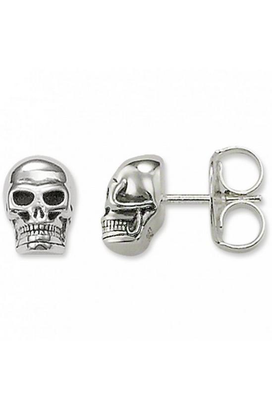 THOMAS SABO Jewellery 'Rebel At Heart Skull Studs' Sterling Silver Earrings - H1731-001-12 1