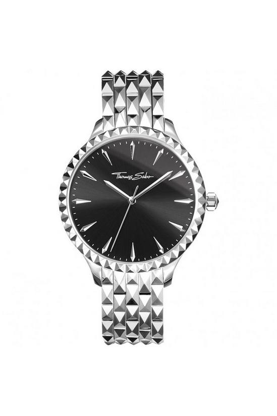 THOMAS SABO Stainless Steel Fashion Analogue Quartz Watch - WA0319-201-203-38MM 1