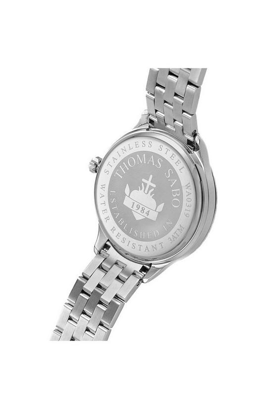 THOMAS SABO Stainless Steel Fashion Analogue Quartz Watch - WA0319-201-203-38MM 2