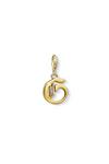 THOMAS SABO Jewellery 'Letter G' Gold Plated Sterling Silver Charm - 1613-414-39 thumbnail 1