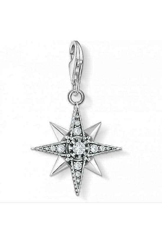THOMAS SABO Jewellery Royalty Zirconia Star Pendant Sterling Silver Charm - 1756-643-14 1