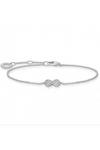 THOMAS SABO Jewellery Silver Zirconia Pave Infinity Bracelet - A2003-051-14-L19V thumbnail 1