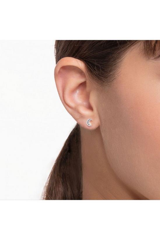 THOMAS SABO Jewellery Single Moon Stud Sterling Silver Singular Earring - H2133-051-14 3