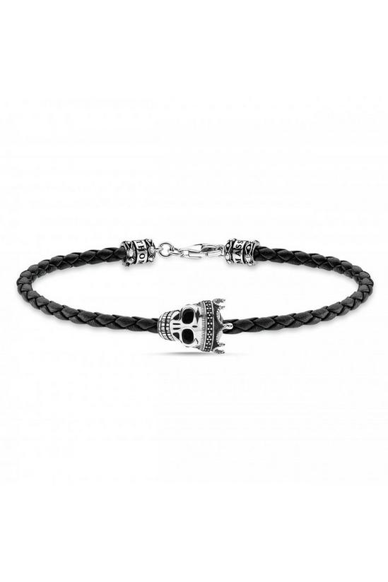 THOMAS SABO Jewellery Skull King Braided Leather Bracelet - A2014-805-11-L19 1
