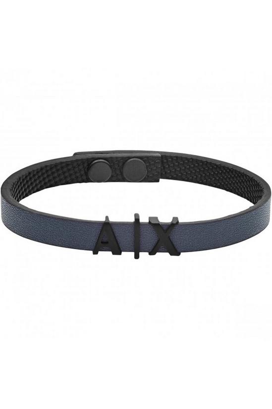 Armani Exchange Jewellery Logo Leather Bracelet - Axg0053001 1