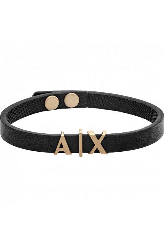 Armani Exchange Jewellery Logo Leather Bracelet - Axg0055710 1