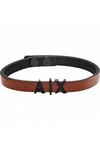 Armani Exchange Jewellery Logo Leather Bracelet - Axg0054001 thumbnail 1