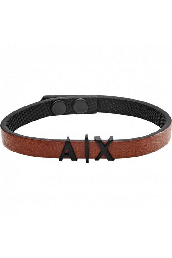 Armani Exchange Jewellery Logo Leather Bracelet - Axg0054001 1