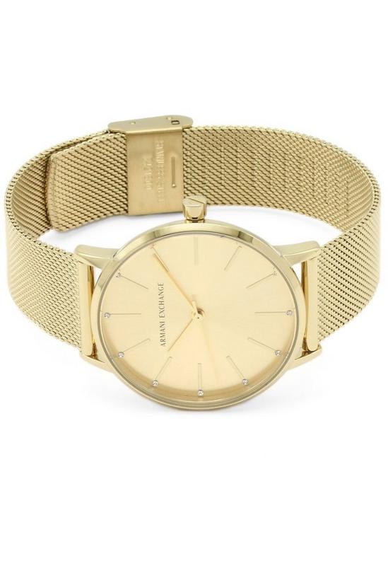 Armani Exchange Gold Plated Stainless Steel Fashion Analogue Quartz Watch - Ax5536 3