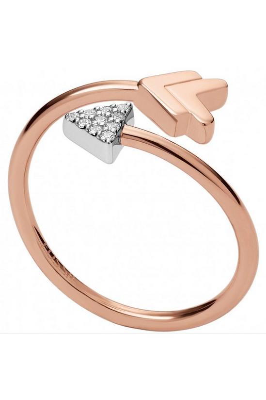 Fossil Jewellery 'Size P' Sterling Silver Ring - JFS00429998508 1