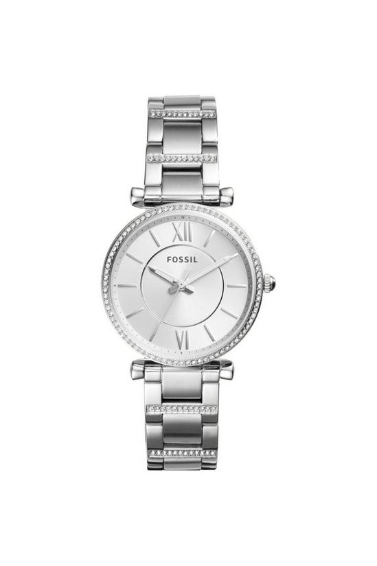 Fossil Carlie Stainless Steel Fashion Analogue Quartz Watch - Es4341 1