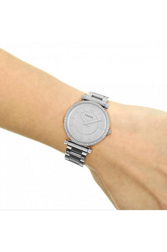 Fossil Carlie Stainless Steel Fashion Analogue Quartz Watch - Es4341 3