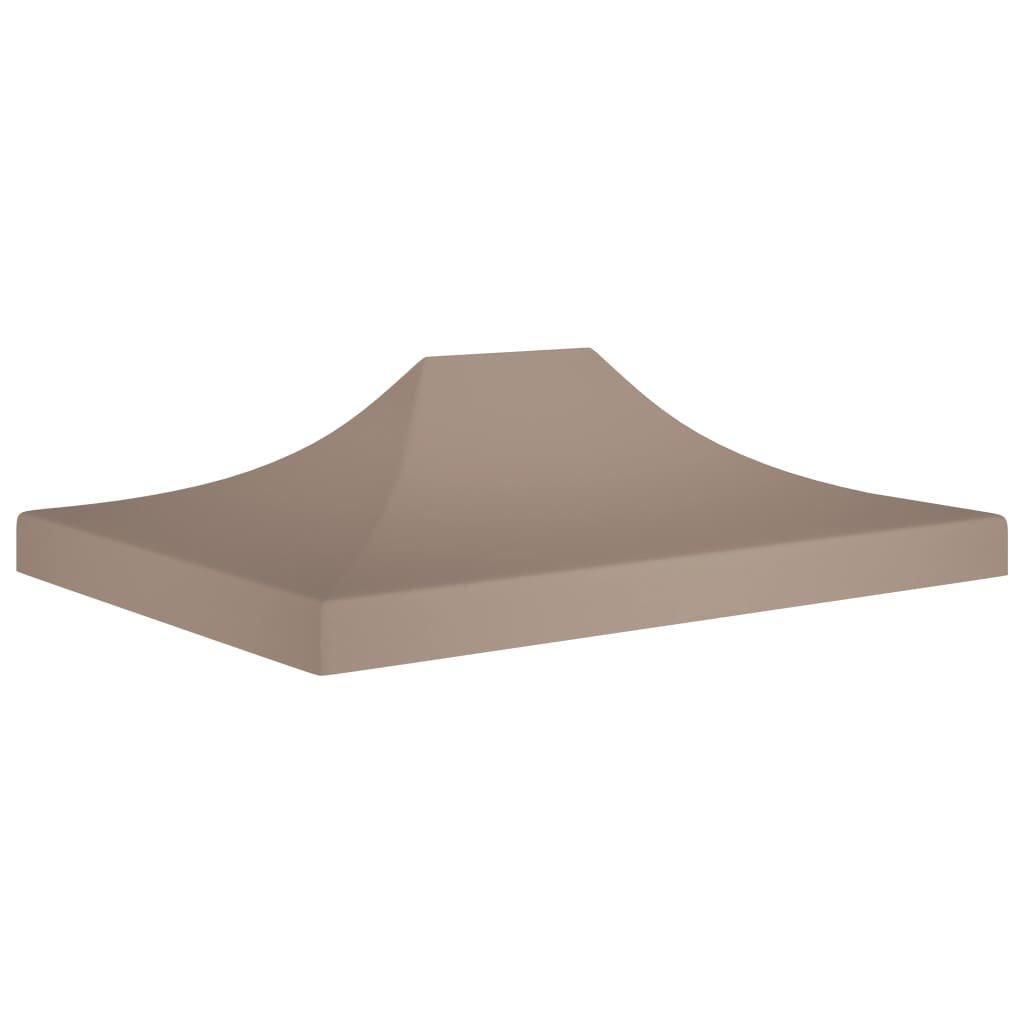 Party Tent Roof 4x3 m Taupe 270 g/mA2