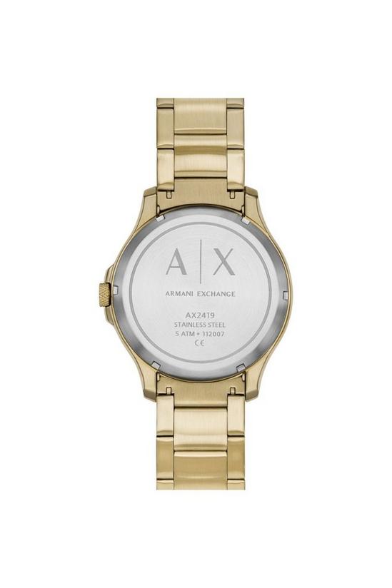 Armani Exchange Gold Plated Stainless Steel Fashion Analogue Watch - Ax2419 4