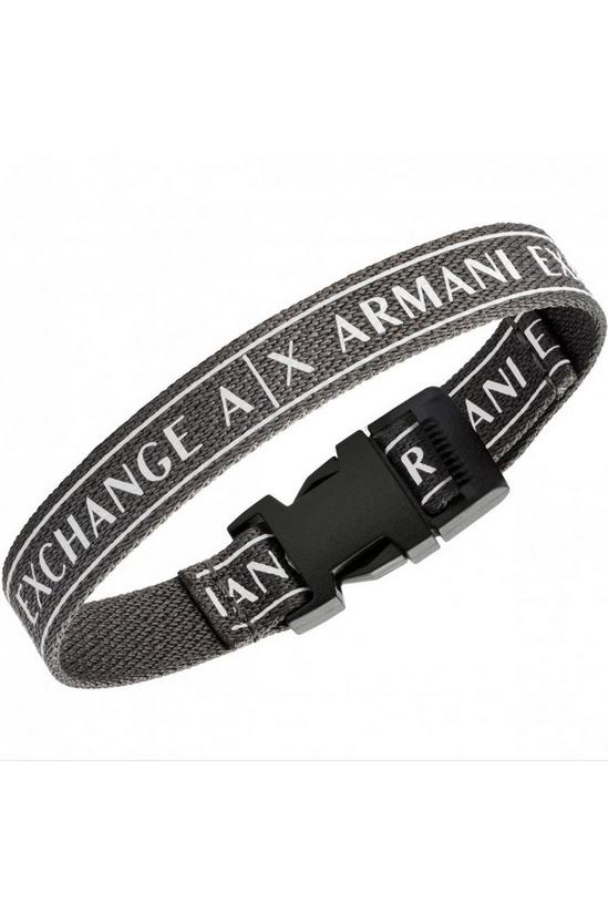Armani Exchange Jewellery Logo Fabric Bracelet - Axg0080040 2