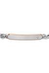 Fossil Jewellery Gents Classic Two Tone Rose Stainless Steel Chain ID Bracelet JF04395998 thumbnail 4