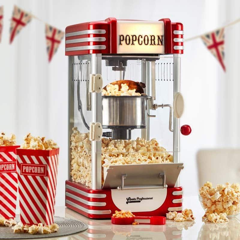 Retro Popcorn Machine Maker Hot Air Electric Large Healthy -