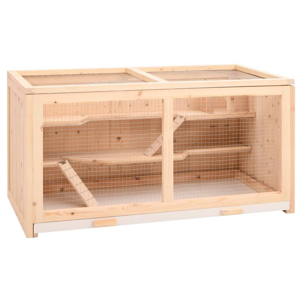 Hamster Cage 104x52x54 cm Solid Wood Fir