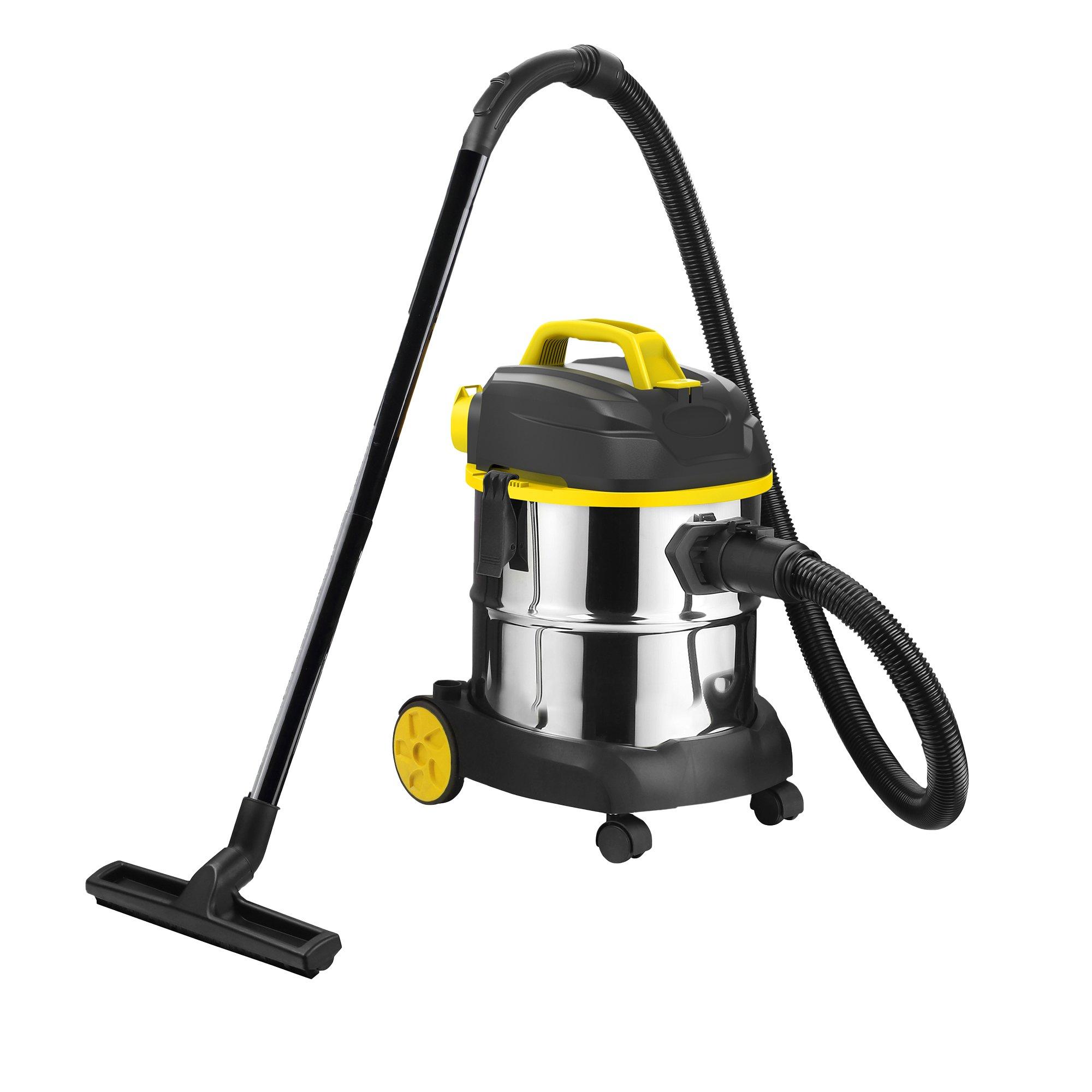 20L 1380W Steel Wet And Dry Vacuum Cleaner For Indoor & Outdoor