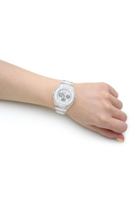 Casio 'Baby-G' Stainless Steel Classic Combination Quartz Watch - MSG-300C-7B3ER 5