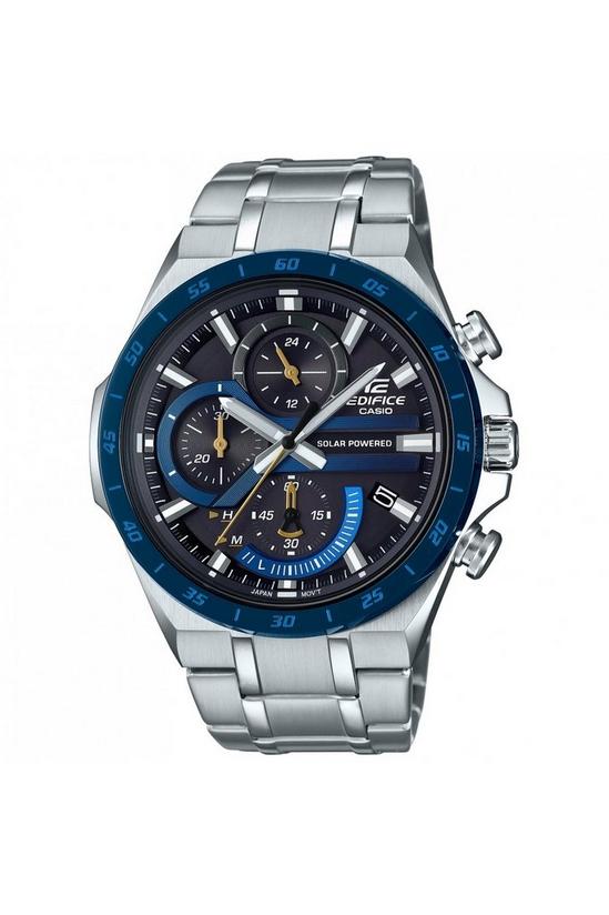 Casio Stainless Steel Classic Analogue Solar Watch - EQS-920DB-2AVUEF 1