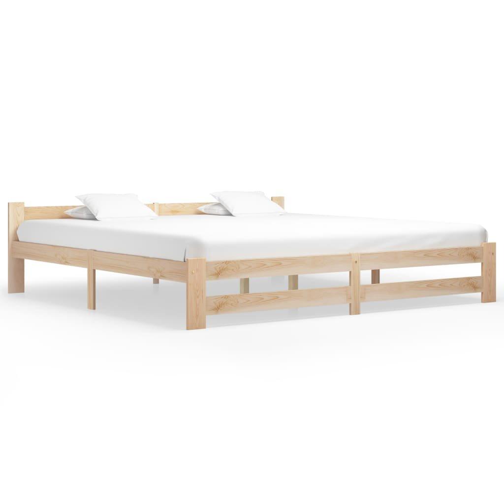 Bed Frame Solid Pine Wood 200x200 cm