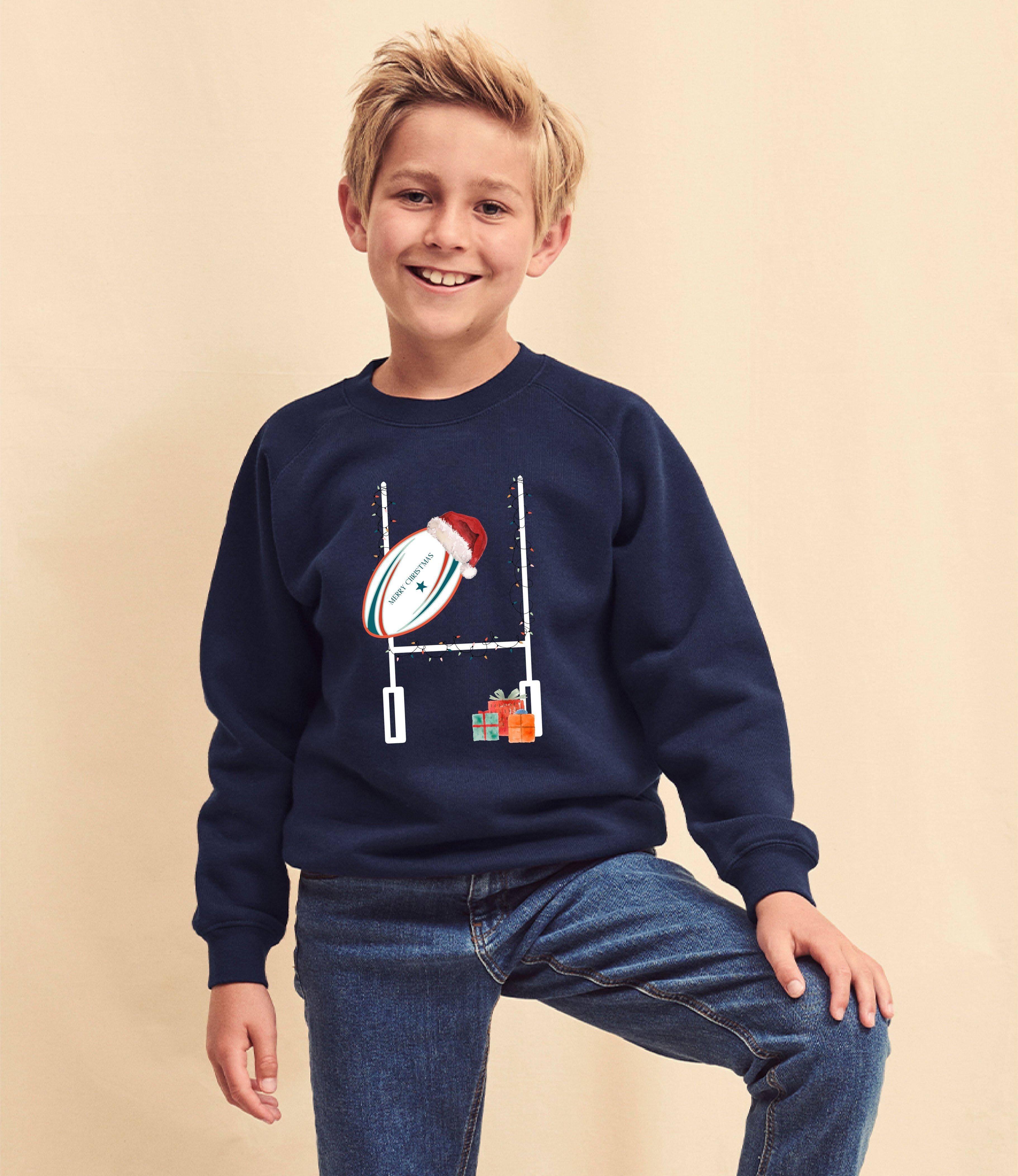 Kids Rugby Christmas Jumper