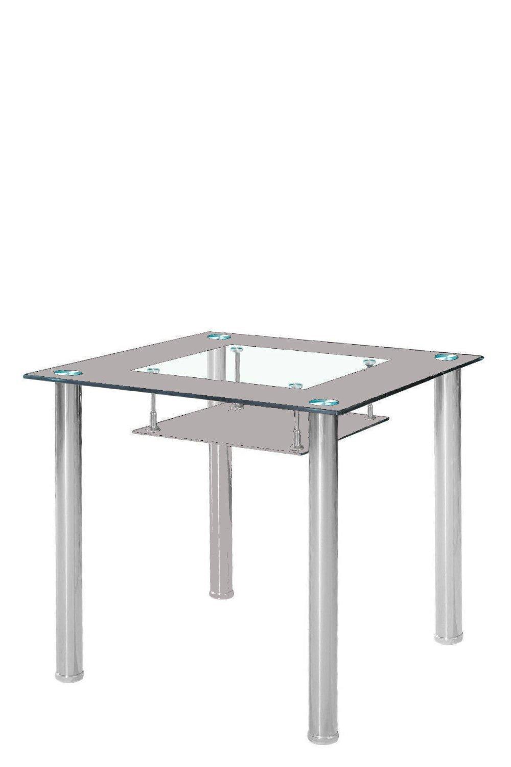 Tempered Glass 105 cm Dining Table