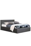 Modernique Fabric Ottoman Storage Bed with High Headboard, Gas Lift Up Base thumbnail 5