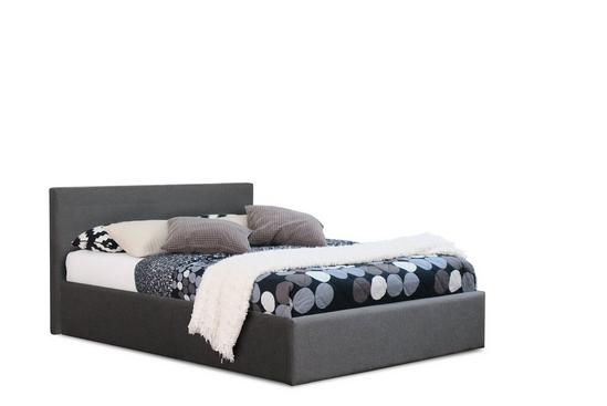 Modernique Fabric Ottoman Storage Bed with High Headboard, Gas Lift Up Base 6