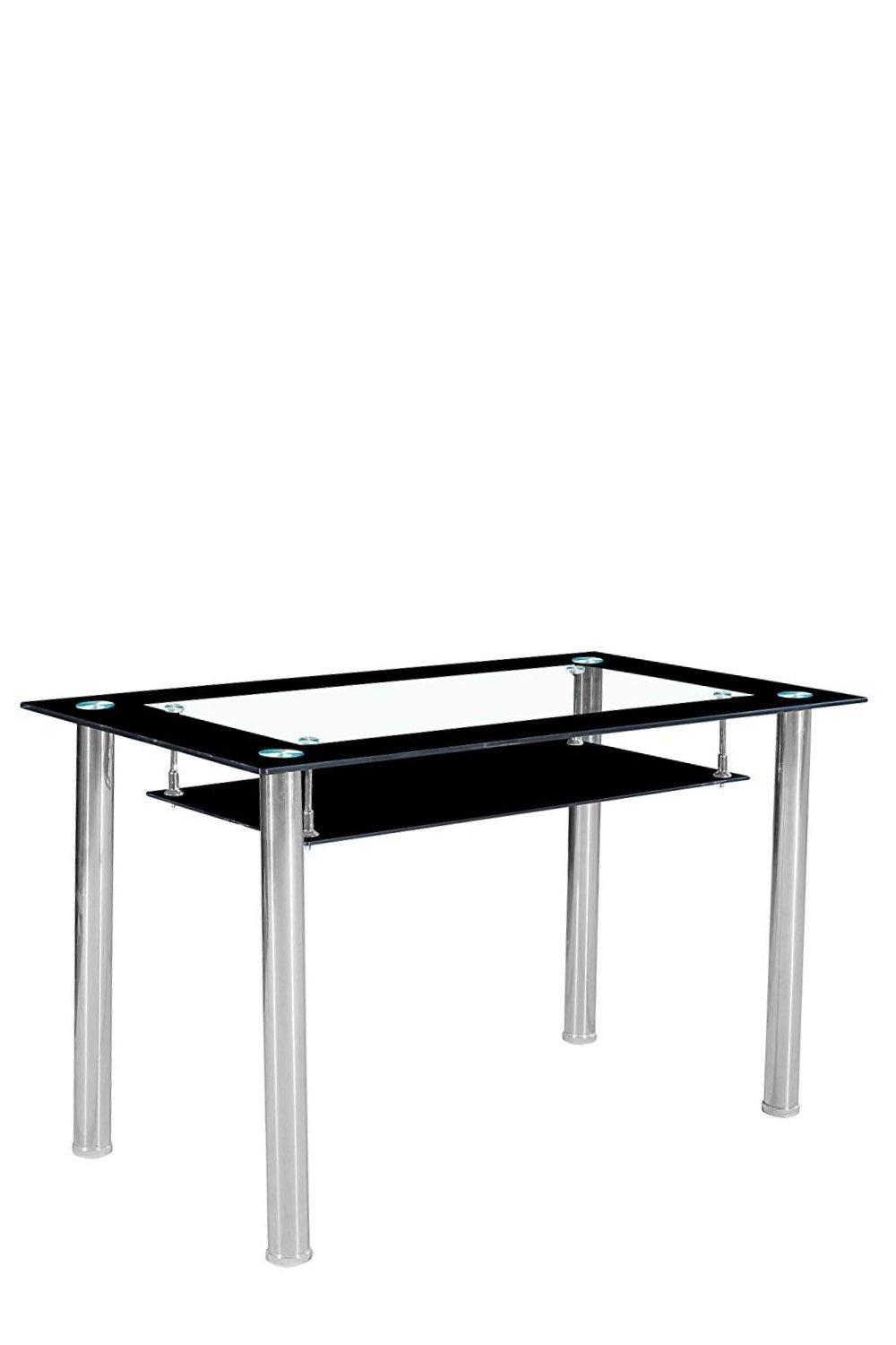 Tempered Glass 105 cm Dining Table