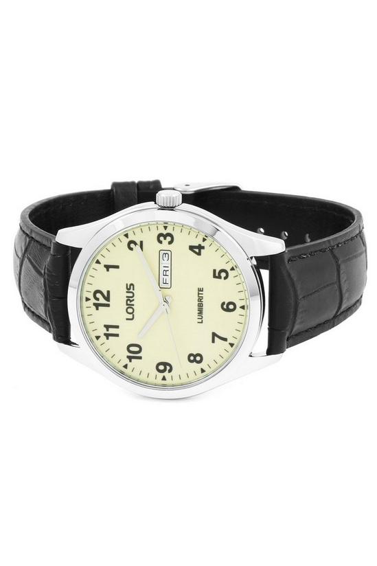 Lorus Lumibrite Dial Leather Strap Stainless Steel Classic Watch - Rj647Ax9 5