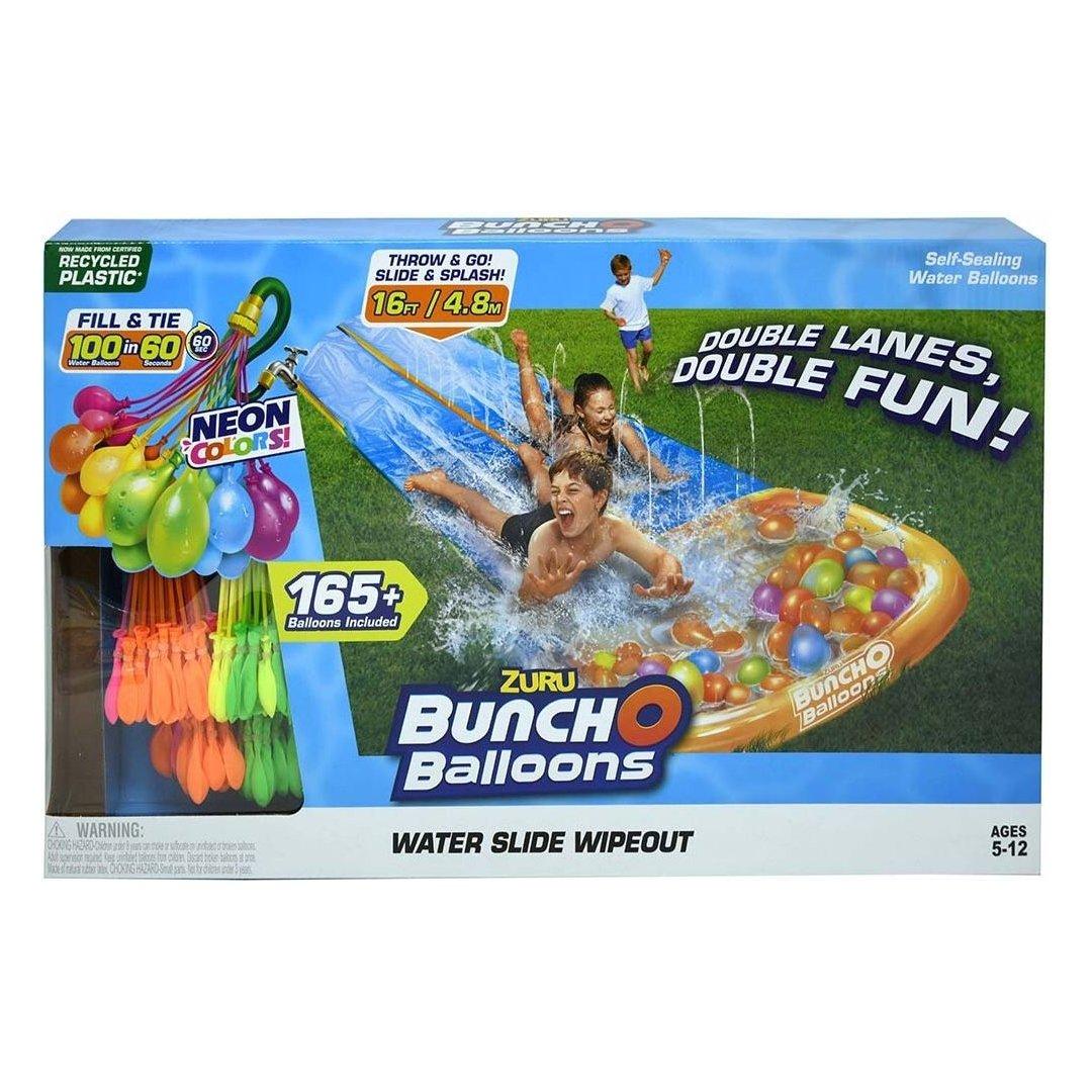 Bunch O Balloons Double Lane Water Slide Wipeout