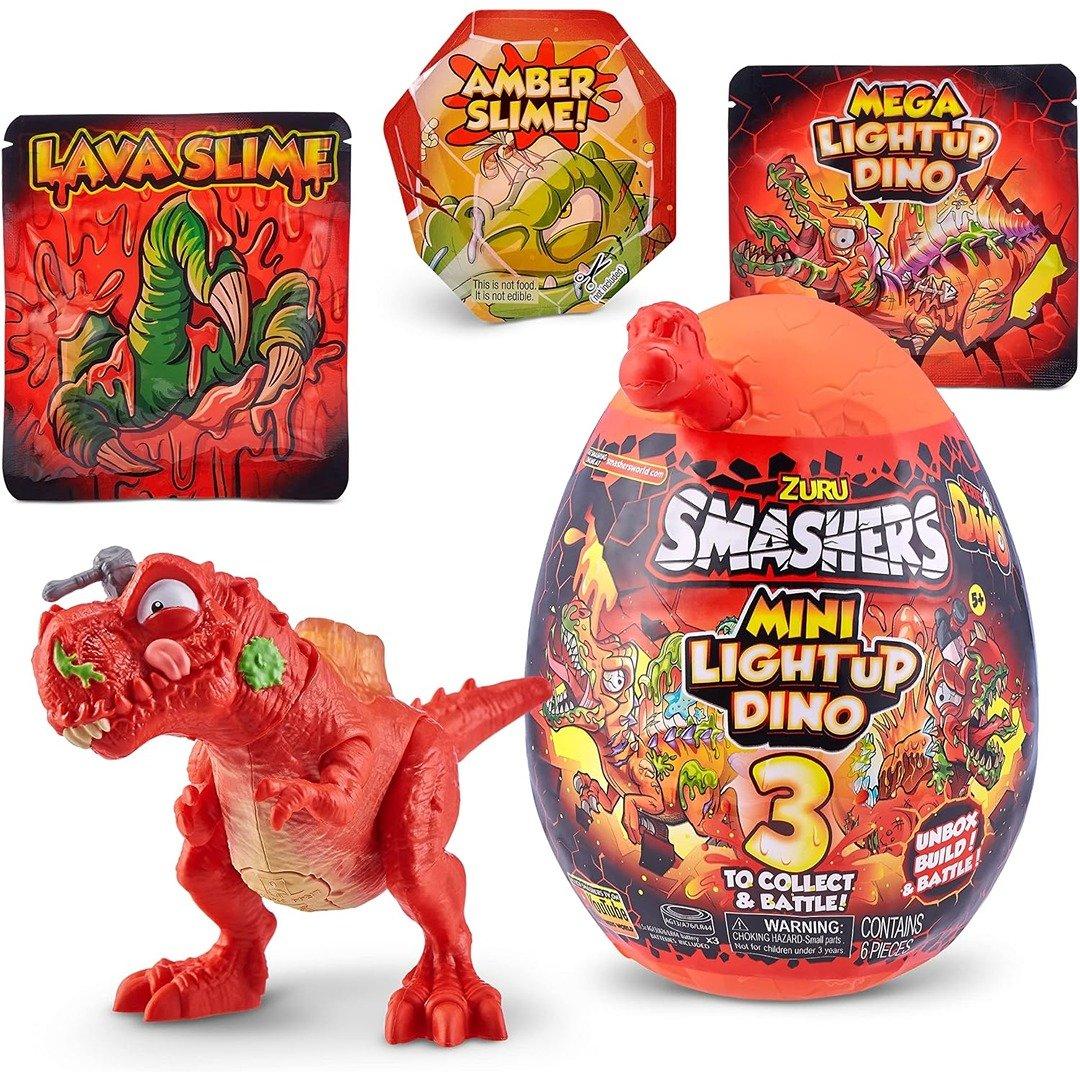 Smashers Red Mini Light Up Dino Egg
