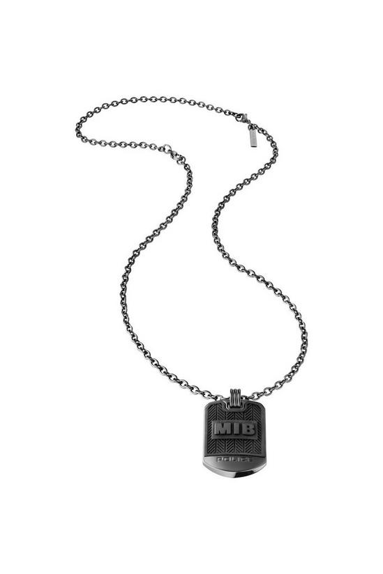 Police Jewellery Men In Black Dogtag Stainless Steel Necklace - 26400Psub/01 1