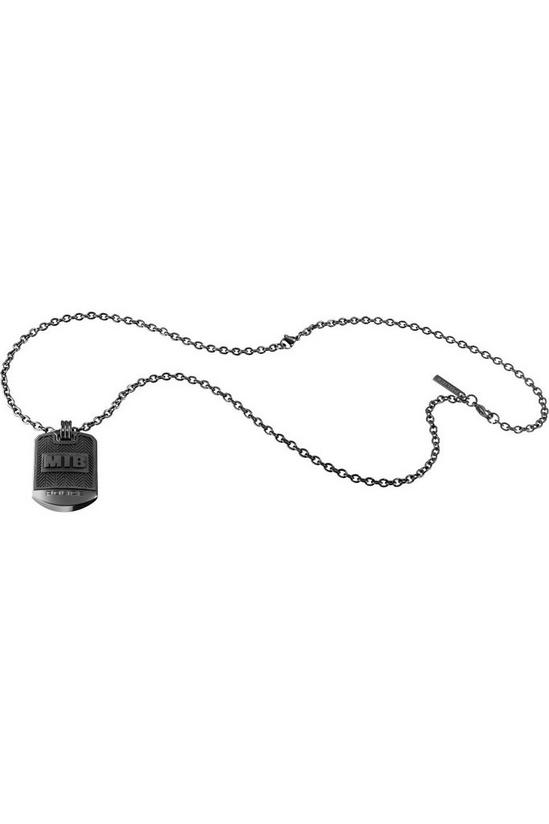 Police Jewellery Men In Black Dogtag Stainless Steel Necklace - 26400Psub/01 2