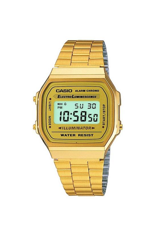 Casio Classic Leisure Gold Plated Stainless Steel Quartz Watch - A168Wg-9Ef 1