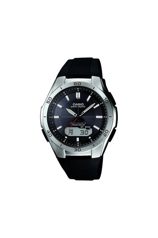 Casio Waveceptor Stainless Steel Classic Combination Watch - Wva-M640-1Aer 1