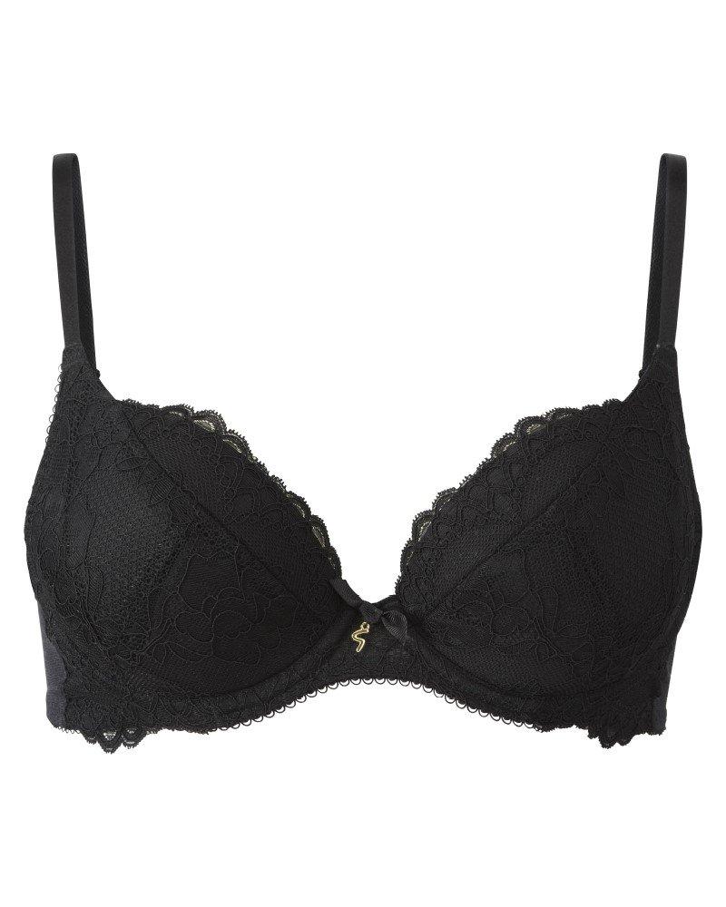 Hotmilk Nursing True Luxe non padded lace bra with flexiwire in black