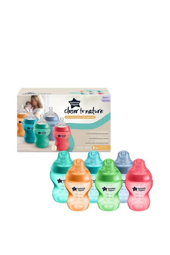 Tommee Tippee Closer to Nature 260ml x6 Pack Bottles Kindess Bright 1
