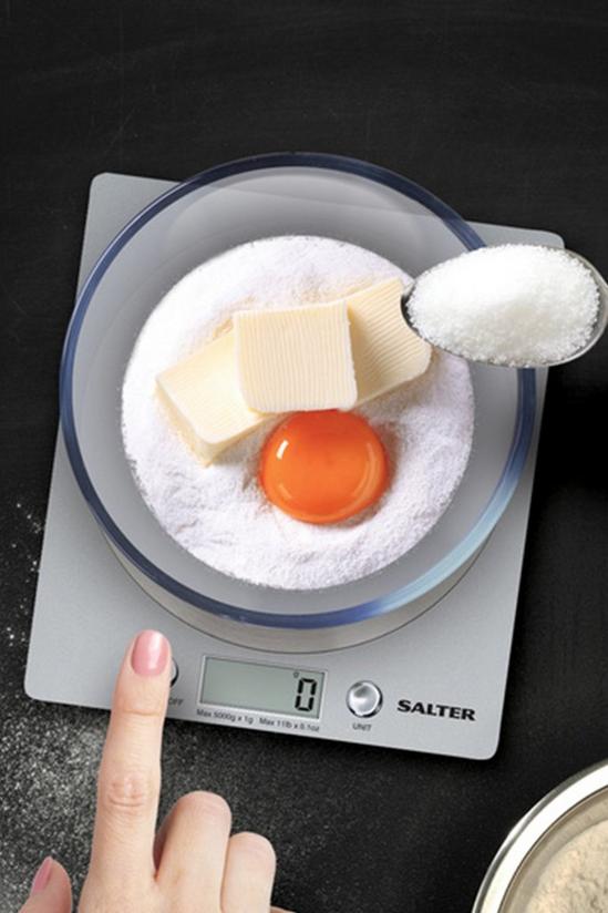 Salter Disc Electronic Silver Kitchen Scale 4