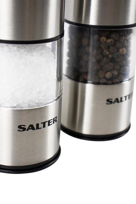 Salter Stainless Steel Electric Salt & Pepper Mills 2